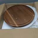 HBlife Cake Stand with Glass Lid (11.4"), Multifunctional Cake Stand with Dome, Acacia Wood 6-in-1 Cake Plate Display Stand with Cover for Baking Gifts, Birthday Kitchen Parties, Weddings