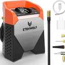 ETENWOLF Zephyr S5 Heavy-Duty Tire Inflator Portable Air Compressor, 160PSI &15600mAh Cordless Air Pump with LED Light for Car Tires, Bike, Motorcycle, Balls, Pickups (Vivid Orange)