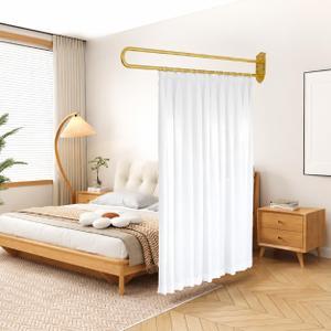 Beauty Salon Partition Curtain for Room Divider, 78.5" W x 86" H
