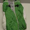 FUAMEY Dog Coat for Large Dogs,Waterproof Dog Winter Jacket with Harness Built in Puppy Cold Weather Coats Reflective Pet Vest with Zipper Warm Fleece Dogs Snowsuit Windproof Green XL (XL(chest:30in)