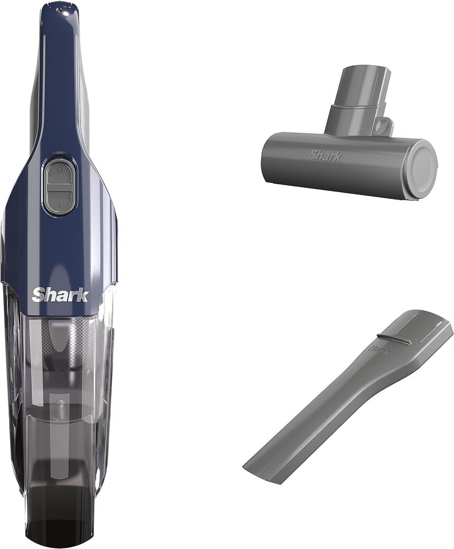 Shark CH701 Cyclone Handheld Vacuum with PetExtract Hair, 8"" Crevice Tool, HyperVelocity Suction, Navy