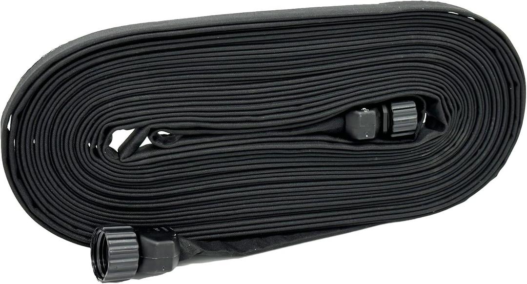 Rocky Mountain Goods Flat Soaker Hose 25 ft - Heavy Duty Double Layer Design - Saves 90% Water - Consistent Drip Throughout Hose - Leakproof - Garden/Vegetable Safe