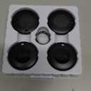 Lifetag Tracker for Android, Bluetooth Tracking Tag for Google Find My Device (Find Hub) App, Item Finder Locator for Keys, Luggage, Backpack, Purse (Blk, 4 Pcs )