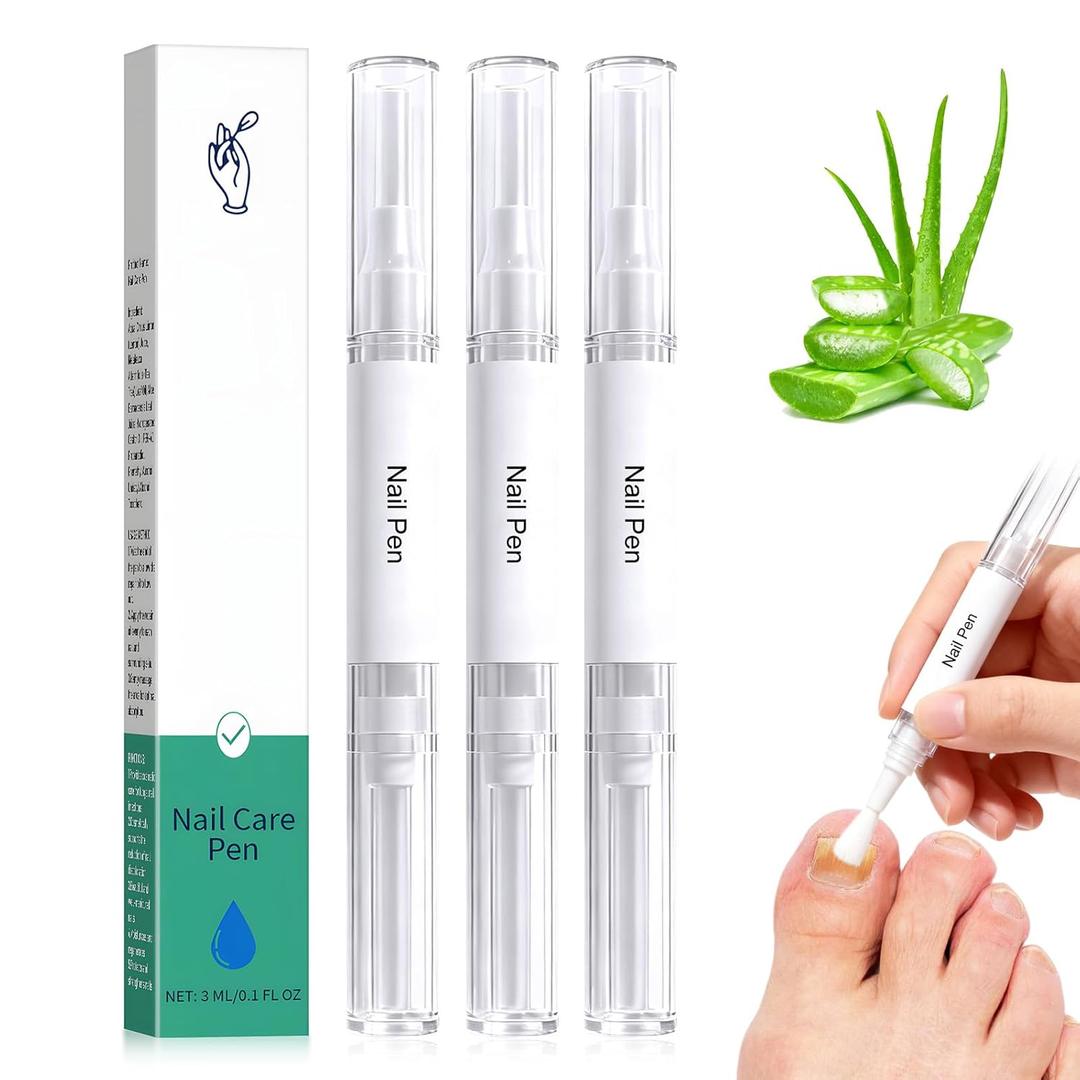 3Pcs Nail Care Pen, Nail Growth Treatment Repair Serum Twist Pen Activator, Toenail Treatment Nail Repair Pen, for Damaged Nails Repair & Strengthener