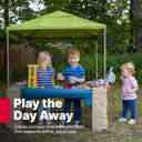 Step2 All Around Playtime Patio with Canopy Playset – Shaded Outdoor Playhouse for Kids with Realistic, Interactive Features, Room for Multiple Toddlers to Play – Dimensions: 60" H x 47.5" W x 47.5" D, Large