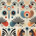 FLFK Boho Vintage Wallpaper Peel and Stick Removable Flower Shape Stripe Wall Mural for Living Room, Bedroom, Kitchen, Office, Apartment Decor 16"x128" (BW5458)