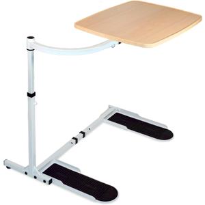 Stander Wonder Tray, Adjustable Swivel Table, Large Laptop Stand, Couch Desk, Side Tables & Gaming Bench, TV-Trays for Eating on Couches, Chairs, Recliners, Maple