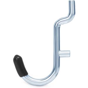 1/4 Inch Extra Thick Pegboard Hooks,Only Suitable for 1/4" Pegboard Board,Metal Pegboard Hooks for Hanging Storage(60pcs J Hook, Black)