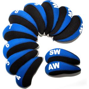Golf Iron Covers,Golf Iron Head Covers Neoprene Golf Iron Covers Set 4PCS Golf Iron Headcovers,Golf Club Head Covers for Iron Club Fit All Brands Titleist,Callaway,Taylormade