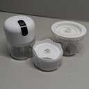 (100+250+350ML) White 3 Pcs Cordless Mini Food Chopper,Small Food Processor for Garlic,Nut,Meat
