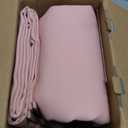 MIULEE Baby Pink 100% Blackout Curtains for Girls Bedroom 63 Inch Long, 2 Thick Layers Thermal Insulated Nursery Black Out Window Curtains with Black Liner, Noise Reducing Living Room Drapes 2 Panels