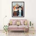 Miairivy DIY Paint by Numbers Kit for Adults & Beginners, Cat Easy Paint by Number Kits, 16 X 20 inches Large Size Colorful Canvas for Home Decor (MT4906)