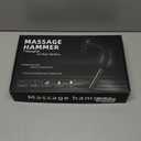 Massage Gun Deep Tissue with Extended Handle Revolutionary U-Shaped Back Massager Body Massager for Neck,Shoulder,Leg (Glossy Black)