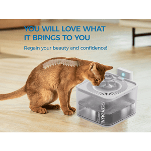 PAPIFEED Wireless Cat Water Fountain, 106oz/3L Battery Operated Pet Water Fountain Cordless for Cats Indoor, Automatic Cat Drinking Dispenser with Motion Sensor, Leak-Proof Silicone Pad Included  White PAPIFEED Wireless Cat Water Fountain, 106oz/3L Battery Operated Pet Water Fountain Cordless for Cats Indoor, Automatic Cat Drinking Dispenser with Motion Sensor, Leak-Proof Silicone Pad Included  White