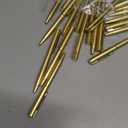 Teling 72 Pcs Small Ballpoint Pen Mini Pens Bulk 4 Inch Short Small Tiny Black Ink Ballpoint Writing Tool for Notebook Pockets Signature Notepads School Office(Gold,Classic Style)