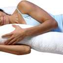 Contour Swan Original Body Pillow | Cozy, Huggable Pillow for Back, Hip, Knee, and Leg Relief | Total Comfort and Support for Side Sleepers | As Seen on TV