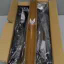 Wallniture Bali Black Floating Shelves for Wall, CD DVD Storage Shelves and Metal Bookshelf Set of 4