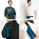 TORCH Small Fanny Pack - Mens Waist Pack, Small Fanny Pack for Women with Compass Survival Carrying All phones for Workout, Concert, Sports, Festival - Tajimi (Blue)