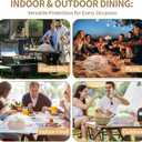 NEPAK 6 Large and Tall Food Covers, 17"x17" Food Tents Food Covers for Outdoors,Pop-up Mesh Food Covers Nets for Outside,Screen Tents,Parties Picnics, BBQ,Reusable and Collapsible