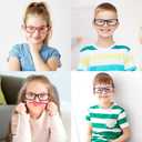 Toddler/Kids/Teens Glasses - Unbreakable TR90 Frame, 180° Flexible, Lightweight & Safe Glasses for Kids Age 2-15 (Blue)