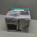 True & Tidy True Clean Spin Mop & Bucket System  Dual Compartment Design for Clean & Dirty Water, 360 Swivel Mop Head, Built-in Scrubbing Brush, Stainless Steel Handle & 2 Reusable Microfiber Pads