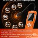 Rechargeable Refrigerant Leak Detector, HVAC Freon Leak Detector with Japanese Sensor, 3 Sensitivity Levels, TFT Display, 3 Alarm Modes, AC Gas Sniffer for R134a R410A R22 R1234YF R32 (EXP 05/07/36)