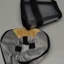 Sponge Core Dog Cat Cone Collar for After Surgery Recovery, Inflatable Dog Cone Alternative, Lainergie Dogs Donut Collar Adjustable with 2PCS Cover for Large Medium Small Dogs Cats (Grey+Yellow, S) (S Neck:(5"-8"))