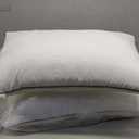 Luxury Down Feather Pillows Standard Size, Hotel Collection Bed Pillows for Sleeping, Soft Support Fluffy Medium Firm Pillows for Back Side Stomach Sleepers 20" x 26" Pack of 2 