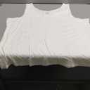 Lands' End Women's Cotton Tank Top (3X-Large Plus, White)
