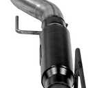 Flowmaster 817958 Outlaw Extreme High Clearance Cat-Back Exhaust Kit 3 Inch 409 Stainless Steel Black Single Dump Style Turndown Compatible with 2020-2024 Jeep Gladiator JT 3.6L V6