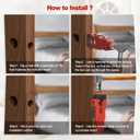 Door Latch Mortise Tool, Mortise Kit with Vertical Calibration Plate, Complete Door Latch Installation Kit for Fast, Clean, and Professional Mortising on 1-3/8" and 1-3/4" Doors