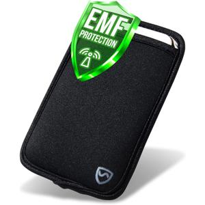 SYB Shield Your Body Anti Radiation Cell Phone Pouch, Cell Phone Sleeves for Blocking EMF, Radiation Blocker for Cell Phone, Black, XL, for Phones Up to 3.25-inches Wide (7 x 4.25 Inches Pouch Size)