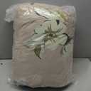 Floral Comforters Queen Size 7 Pieces Botanical Dusty Pink Flower Bed in a Bag Ulter Soft Microfiber Bedding Set, Lightweight Bed Comforter Set with Sheets for All Season (Dusty Pink, Queen)