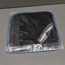 Waterproof Cat Litter Mat, Double Layer EVA, Odor-Free Large Grid, Urine Proof, Easy Cleanup (Blue, 12 x 12)