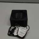 Gaiatop Mini Space Heater, Lightweight PTC Ceramic Fast Heating 500W Energy Efficient for Indoor Use, Overheating & 45 Tip-Over Protection, Portable Desk Electric Heaters for Office Home Black