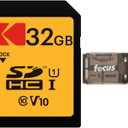 Kodak 32GB Class 10 UHS-I U1 SDHC Memory Card Bundle with All-in-One Card Reader (2 Items)