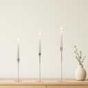 Foryoudecor Tall Candlestick Holders Set of 6, Rose Golden Taper Candle Holder, Vintage Candlesticks for Long Candle, Centerpieces Decor for Living Room,Dining Table Decor,Wedding, Fireplace Party