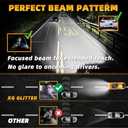 Lights Fit For Toyota Sienna 2011-2020, 9005 High Beam H11 Low Beam H11 Fog Light Bulbs, High Power 6500K White Light, Pack of 6