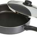 GoodCook Everyday Deep Sauté Pan with Lid, 11 Inch, Black