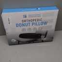 PT ENDORSED Donut Pillow for Tailbone Pain Relief - Hemorrhoid Pillow for Sitting, Orthopedic Donut Seat Cushion for Pressure Relief, Post Surgery, Postpartum Pregnancy, Lifting Cushions for Coccyx (Medium - 17.5" x 14" x 2.75")