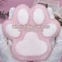 Cat Paw Squishy Big Fufu Squishies Giant Cat Paw Toy 5.5 Inch Large Paw Print Squishy Squeeze Toys Tangcii Pinch Family Silicone Stress Relief Cute Soft Sticky Toy for Adults Kids (Pink2)