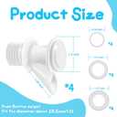 Push Button Water Spigot Replacement, Reusable Compatible with Igloo 2, 3, 5, and 10 Gallon Water Cooler, BPA-Free, Durable 5 Gallon Outdoor Bucket Spigot