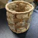 5" round wicker Basket Home Decor