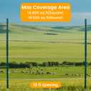 50 Pack Electric Fence Posts, 48 inch Step in Fence Post, Temporary Plastic Fence Posts for Farm Protection, Sturdy Fencing Post for Garden Yard