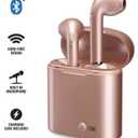 iLive IAEBT209 Truly Wireless Earbuds Bluetooth 5 With Charging Case Rose Gold