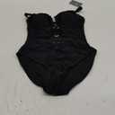 Eomenie One Piece Swimsuit for Women Ring Linked Monokini Sexy Bathing Suit Cutout Swimsuit (Small, Black)