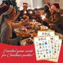 2 x haipino Christmas Bingo Party Games with 24 Players, Christmas Party Games for Women Party Supplies, Family Activities, Party Favor Gifts for Women Men Family Activities - JY972 (Bible-1)