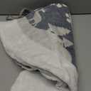 Christmas Tree Skirt, Fur Rustic White Xmas Tree Skirt,Snowy Christmas Trees Mat Decorations Indoors,Deer and Snowflake Pattern (36 inches, Two Deers)