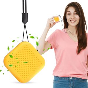 2 x Portable Air Purifier for Travel, Gym, Office, Car Wearable/Neckless Filterless Ionic Purifier, 50Million Ions/cm for Dust,Asthma,Allergies, Odor Removal 600mAh Rechargeable