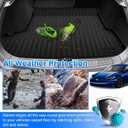 Cartist Cargo Liner Fits for Tesla Model S 2021 2022 2023 2024 Accessories All Weather Rear Trunk Liner for Model S Cargo Mat Heavy Duty